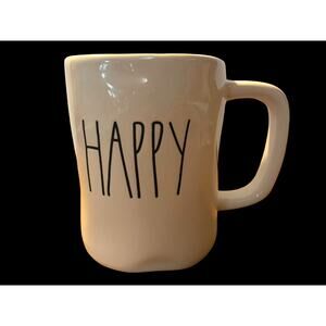 Rae Dunn Artisan Collection by Magenta HAPPY mug EUC